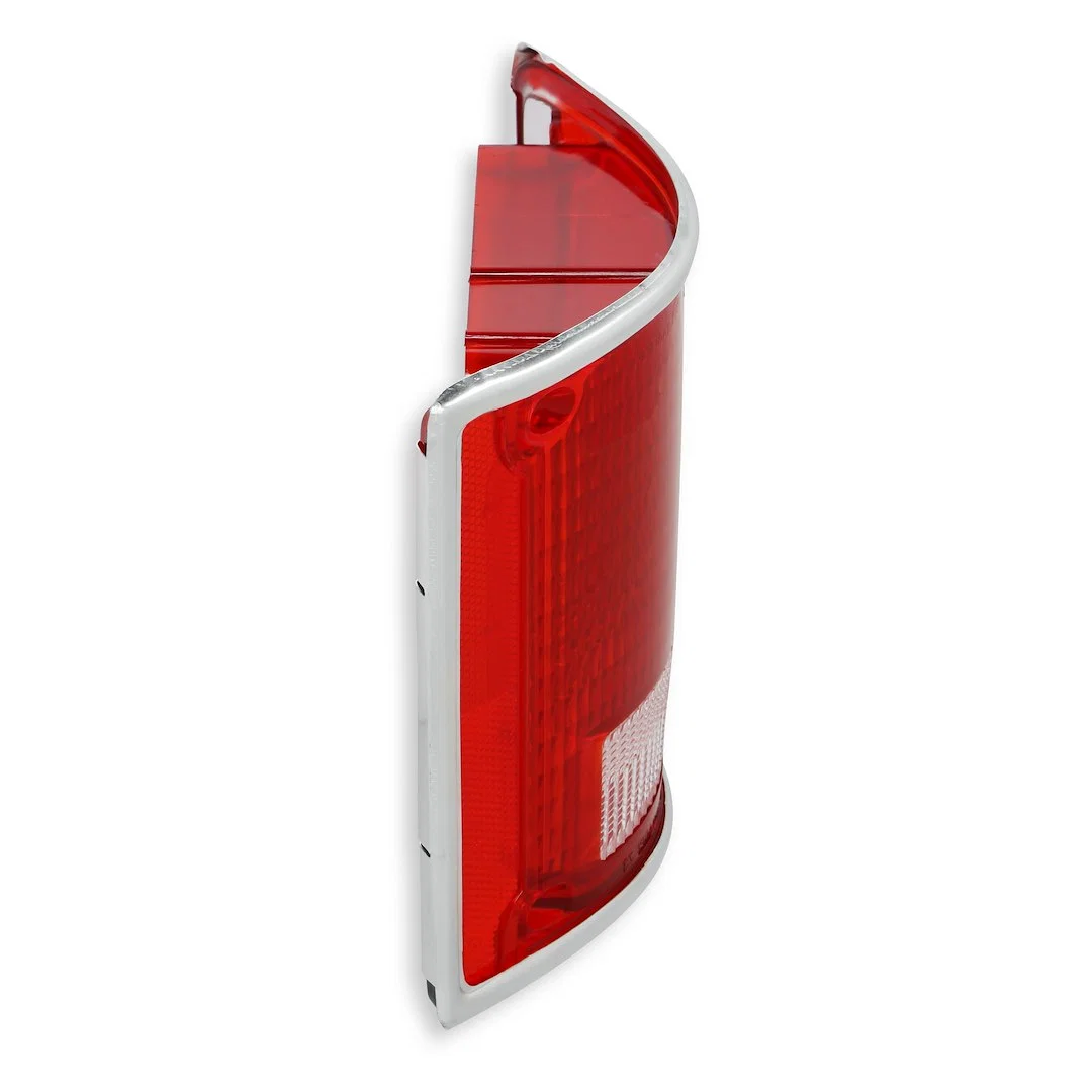 07-105 – HOLLEY Tail Light Lens, Red Lens With Clear Reverse Rectangular Single With Chrome Trim/ Mo - view 2